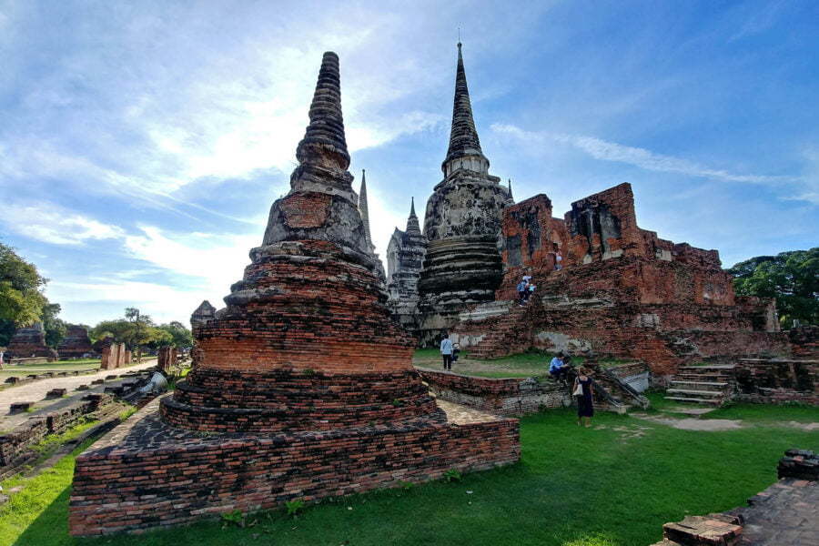 ruine mondop au wat phra si sanphet ayutthaya