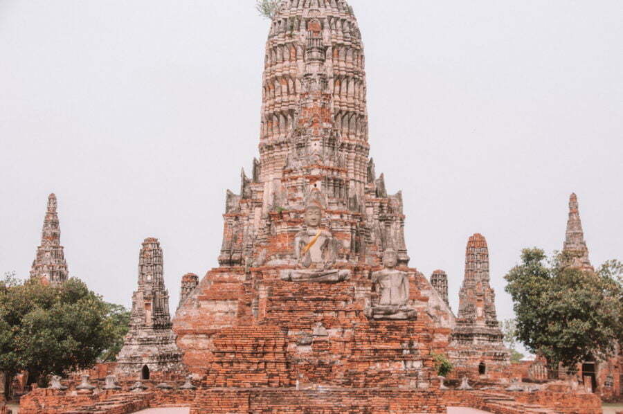 tour centrale wat chai watthanaram - ayutthaya