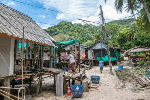 fishing village dan sawit - chumphon