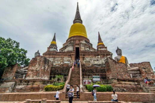 wat yai chai mongkhon ayutthaya thailand