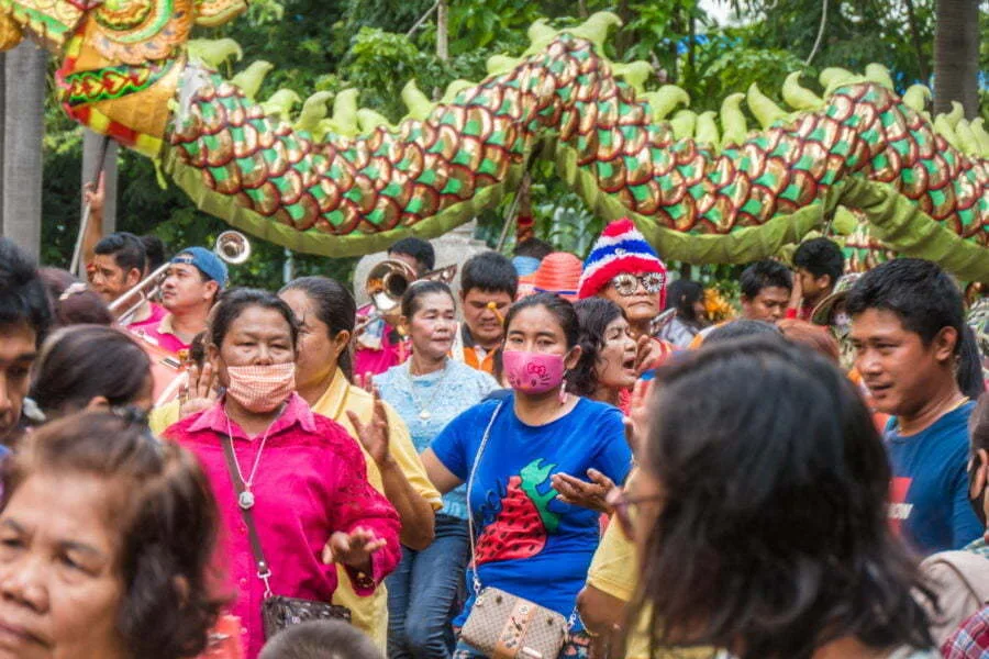 dance ceremony kathina kanchanaburi