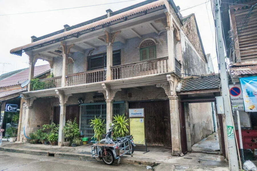 old house in old town kanchanaburi