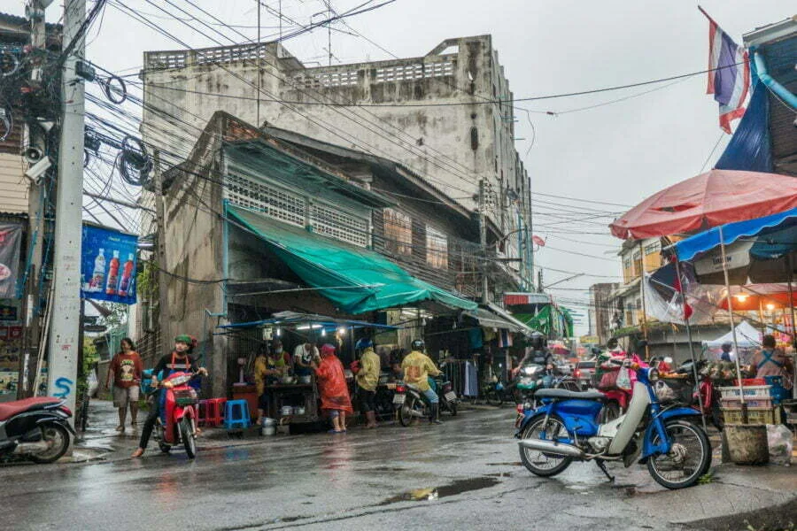 fresh market old town kanchanaburi