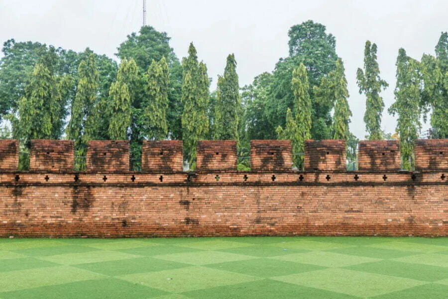 old city wall kanchanaburi