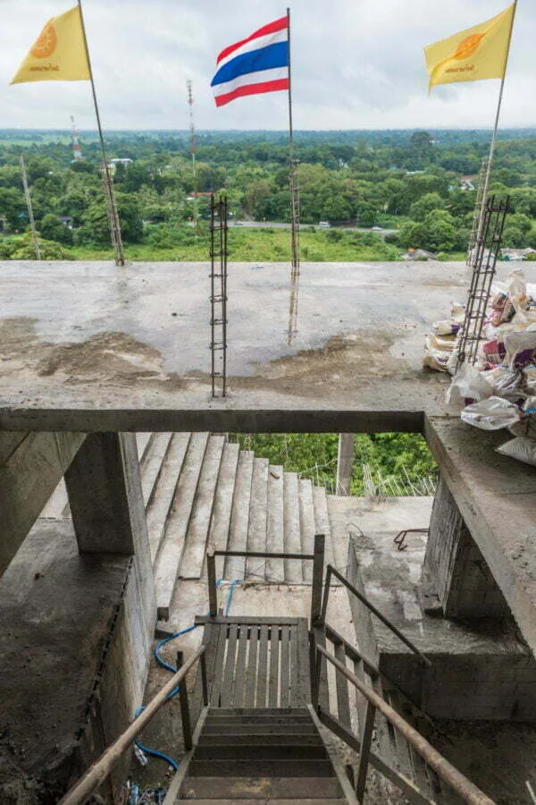 terrace works Wat Tham Khao Laem kanchanaburi
