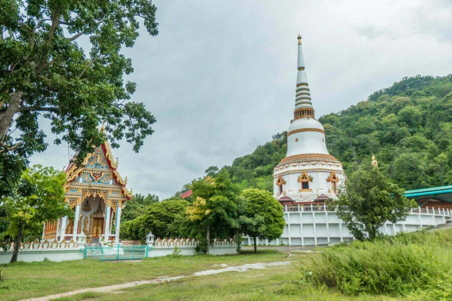 a temple near kanchanaburi
