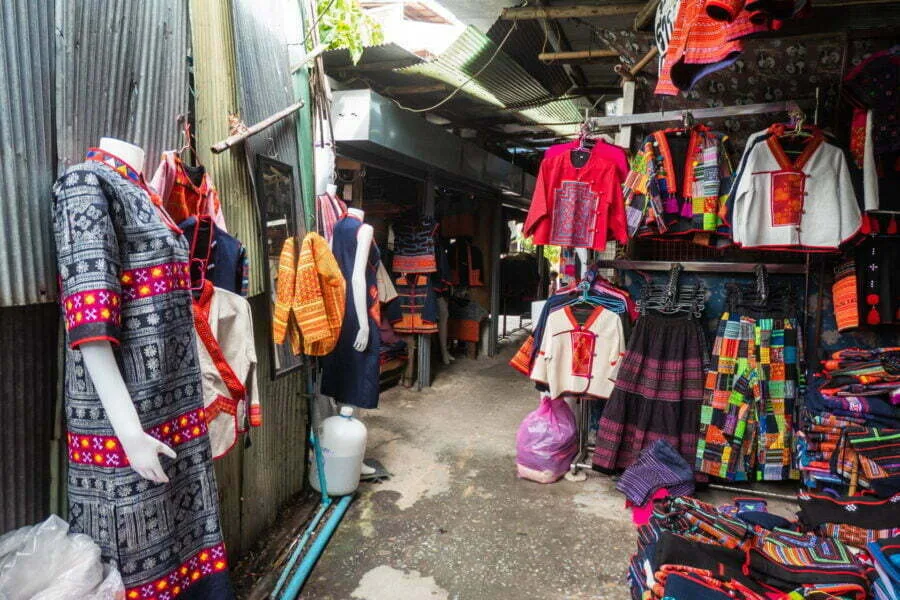 at the hmong market chiang mai
