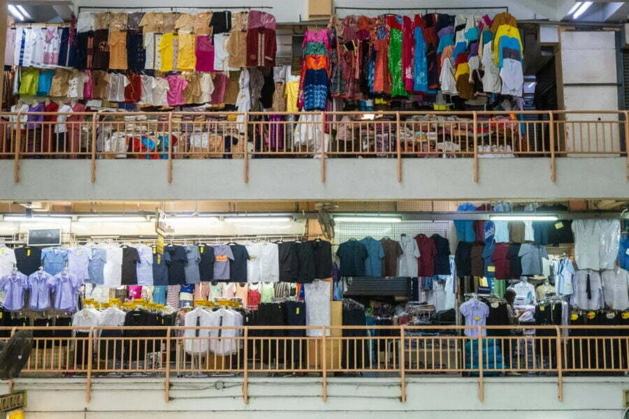 clothing stores warorot market chiang mai