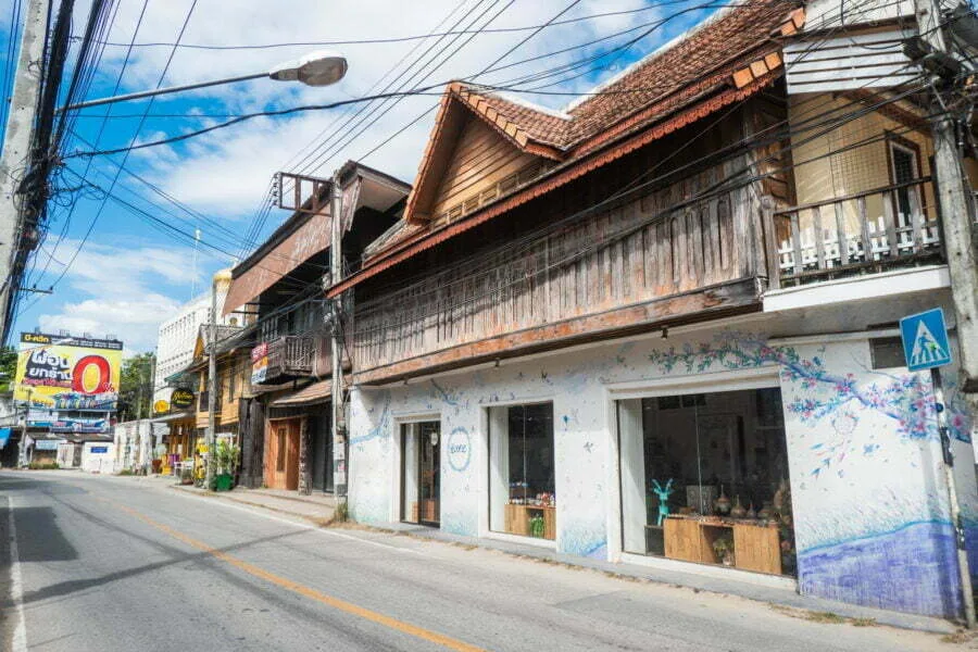 facade house charoen rajd road chiang mai