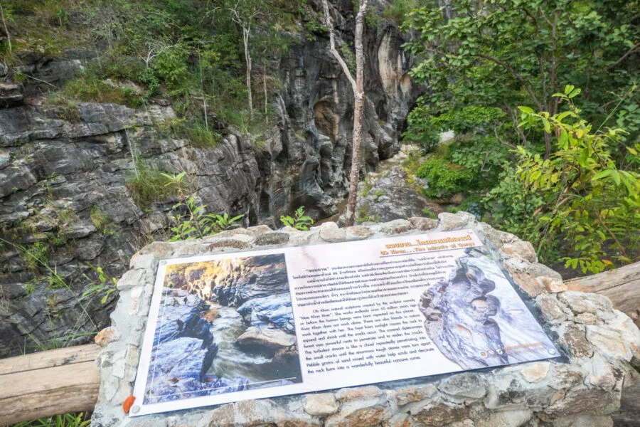 ob khan national park information board