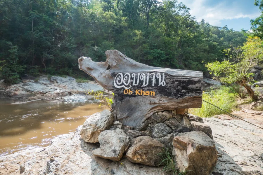 ob khan national park sign