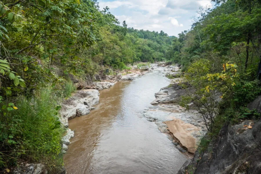 view of mae khan river ob khan national park