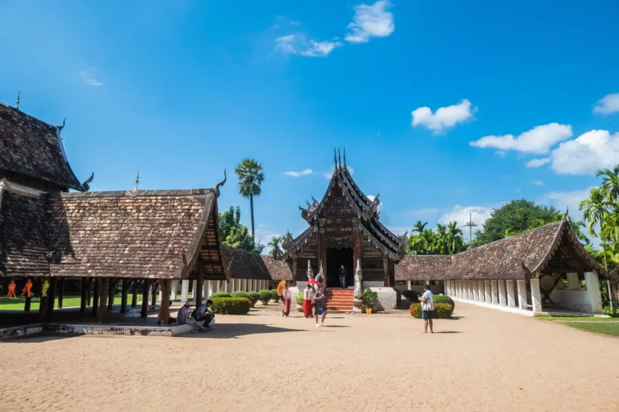 wat intharawat courtyard - chiang mai
