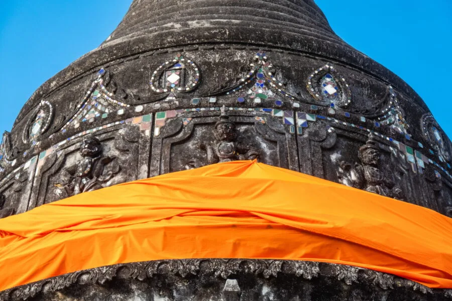 detail chedi wat pa pao - chiang mai