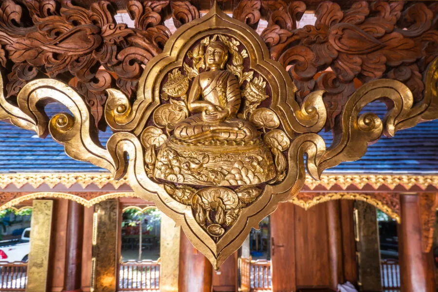 interior detail - wat ram poeng - chiang mai