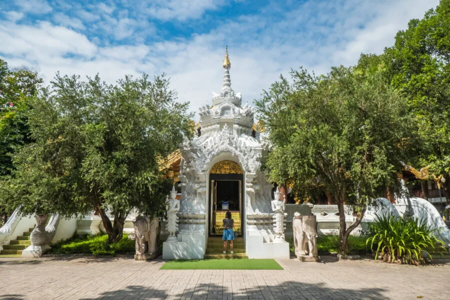 buddha footprint wat ram poeng - chiang mai