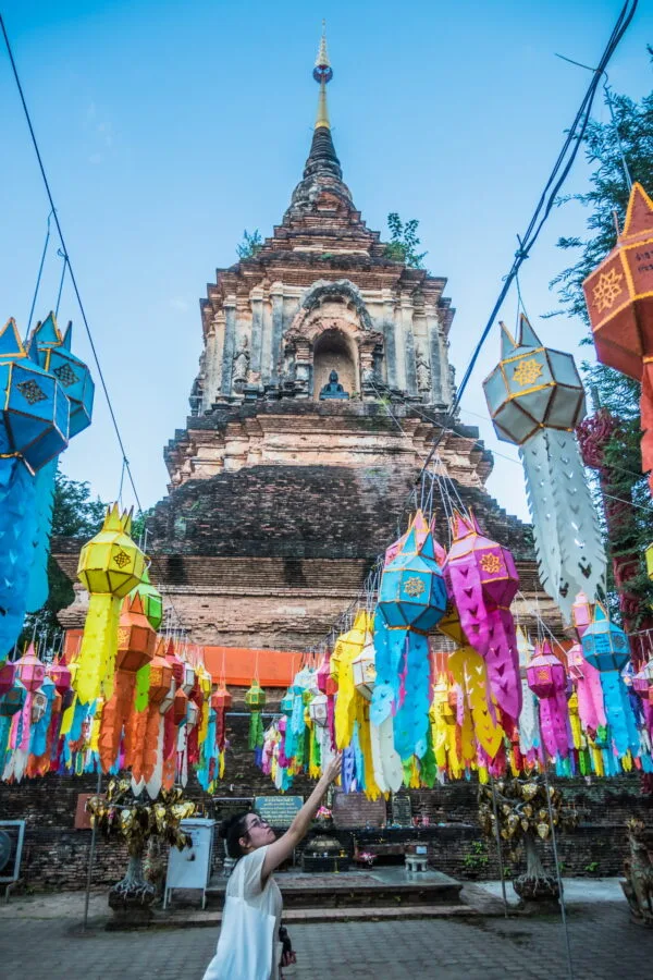 stupa - wat lok mali - chiang mai