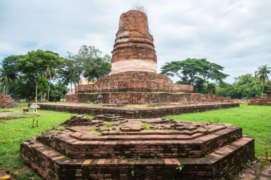ancient stupa wat aranyik phitsanulok