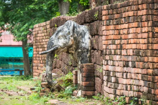 figure elephant wat aranyik phitsanulok