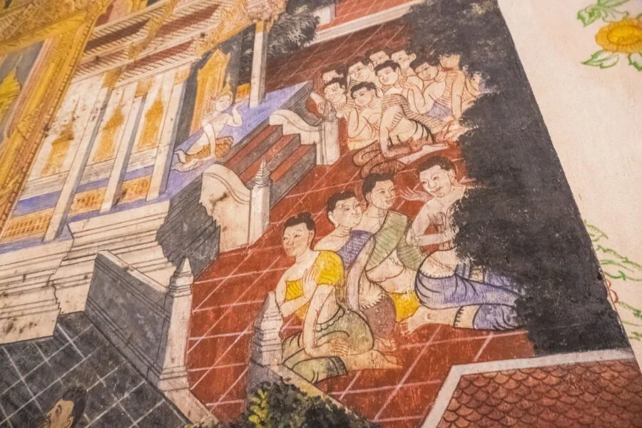 paintings wat phra sri rattana mahathat - phitsanulok