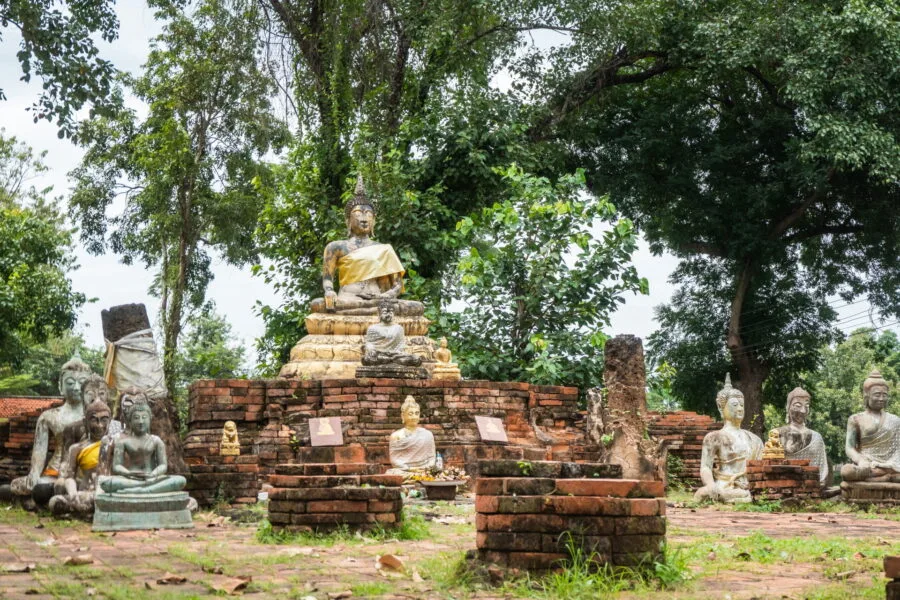 ruins of wat aranyik phitsanulok