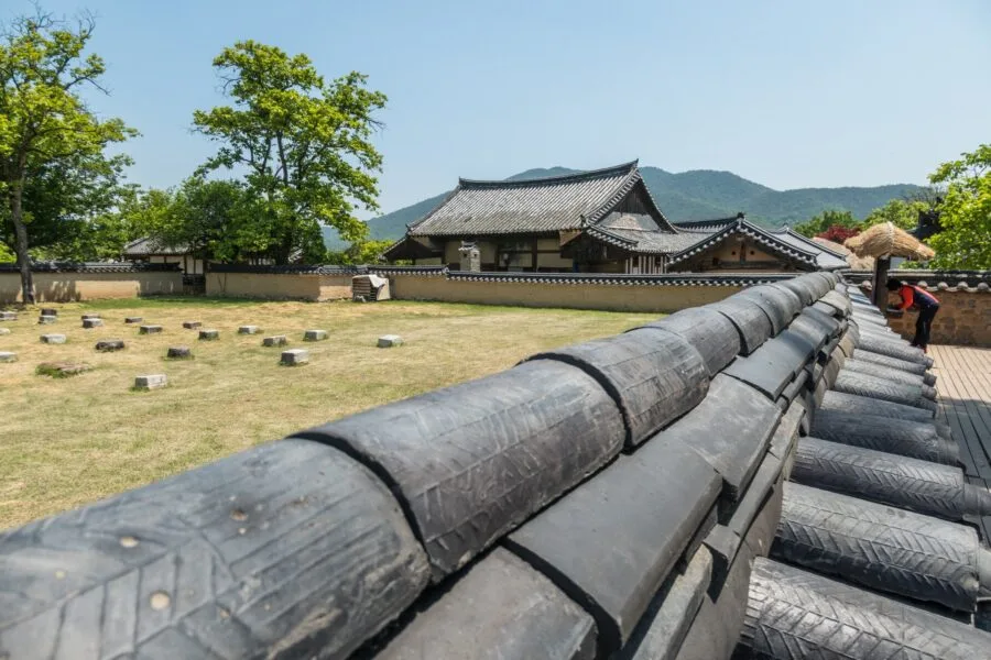 in the heart of hahoe village