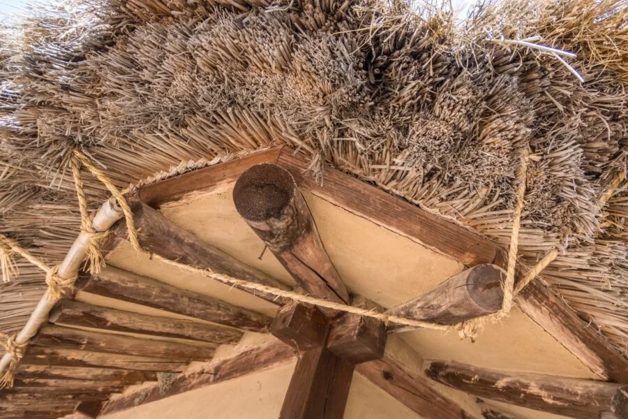 hahoe thatched roof detail