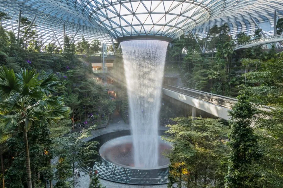 sunset jewel changi airport singapore