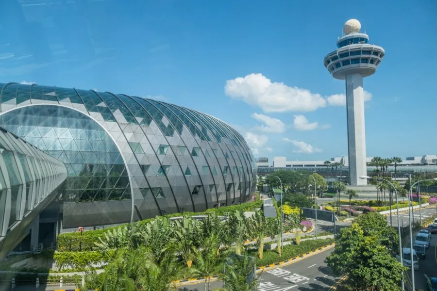 exterior view jewel changi airport singapore