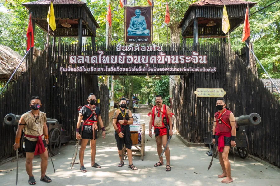 warriors home - ban rachan old market - singburi