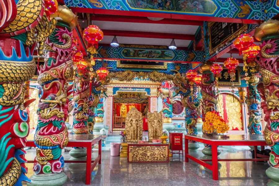 city pillar shrine - dragon descendants museum - suphan buri