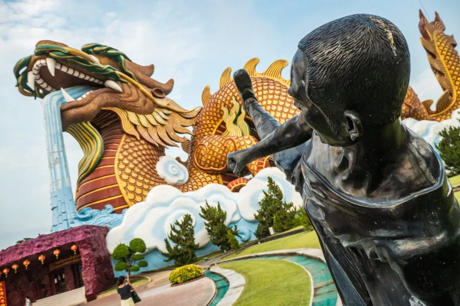 kicking the dragon descendants museum - suphan buri
