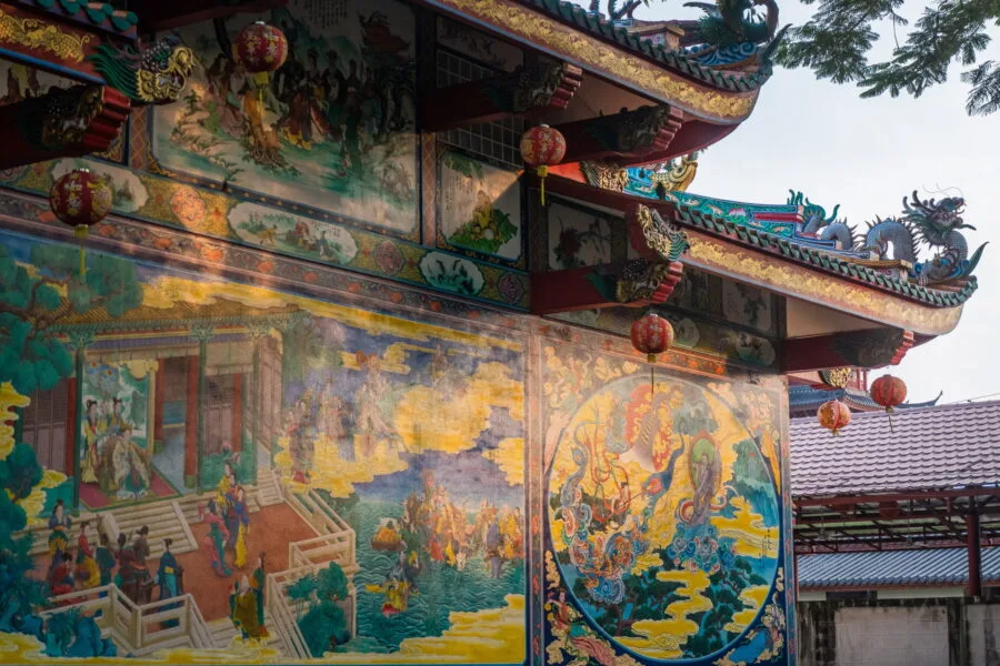 mural painting - dragon descendants museum - suphan buri