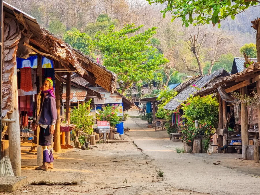 main alley village woman huay pu keng