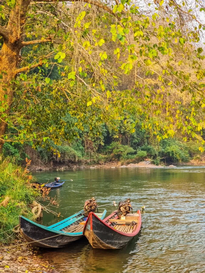 boats join huay pu keng village