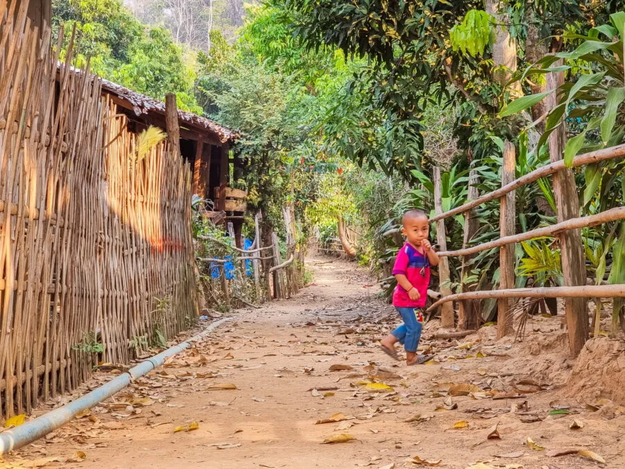 in an alley village ban huay pu keng
