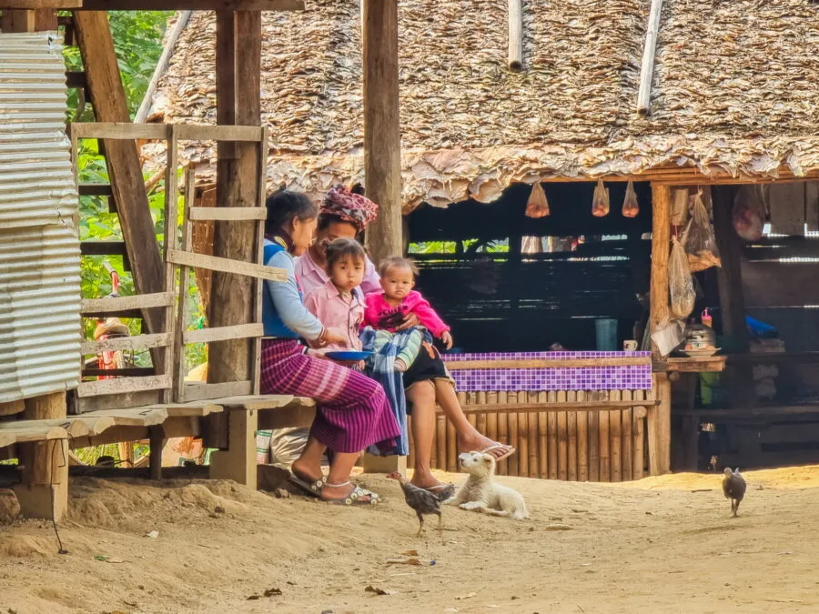 inhabitants village ban huay pu keng