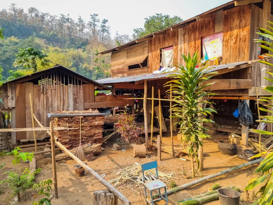 wooden house village ban huay pu keng