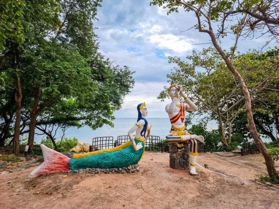 ancient statue sai kaew beach ko samet