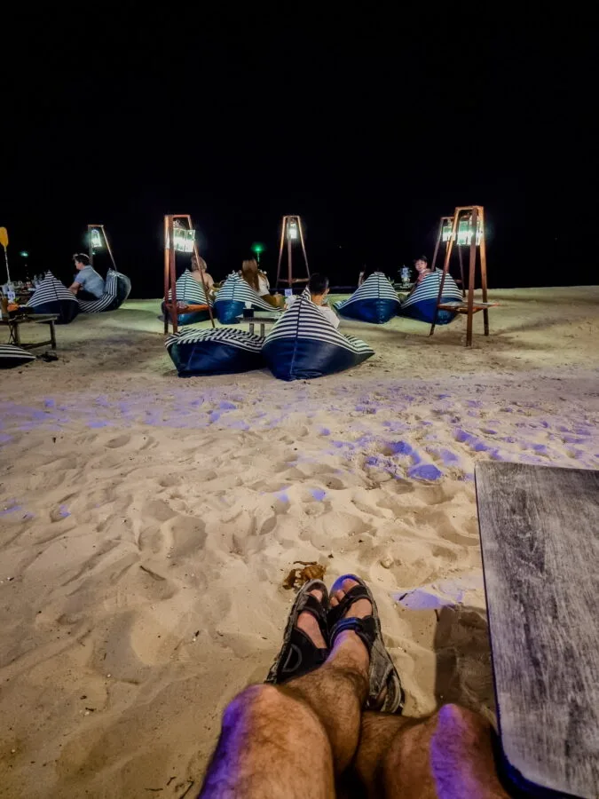 posed at the samet grand view beach restaurant