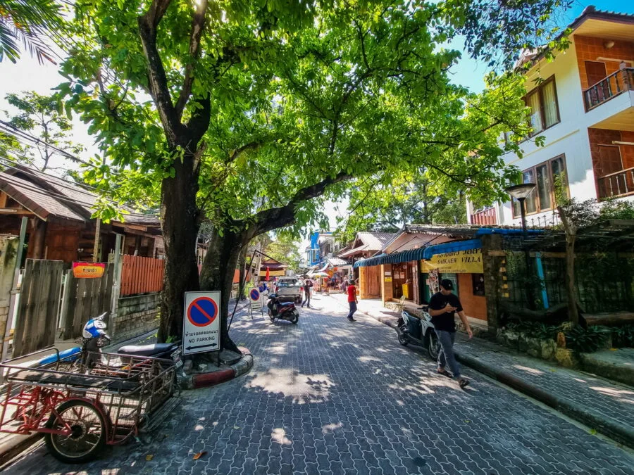 a village street sai keaw ko samet