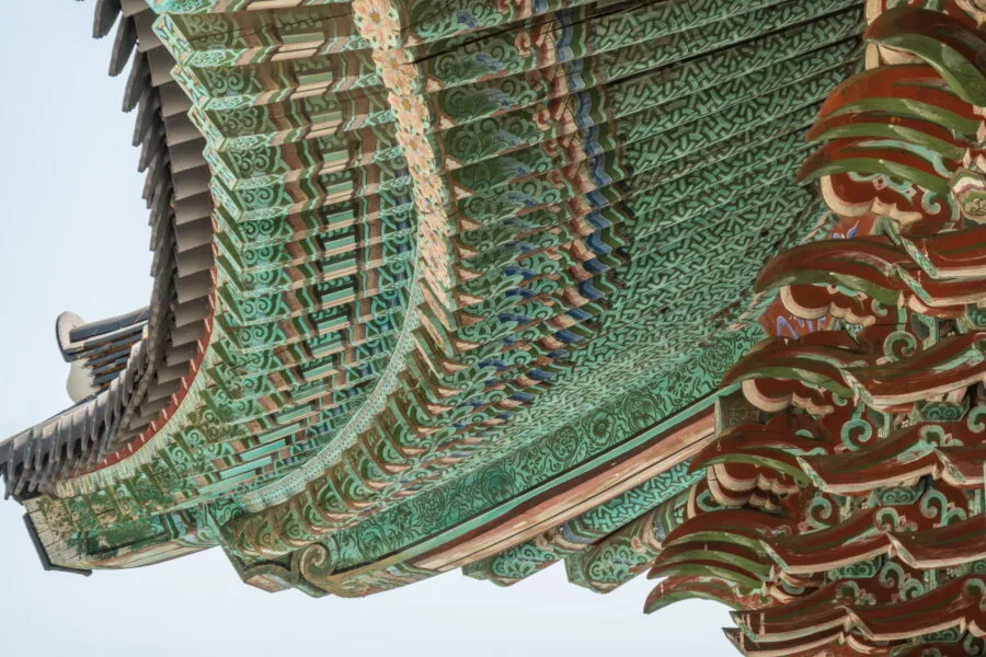 detail roof protecting bell cave seokguram