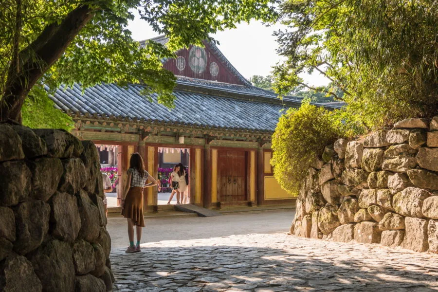 entrance side bulguksa gyeongju temple