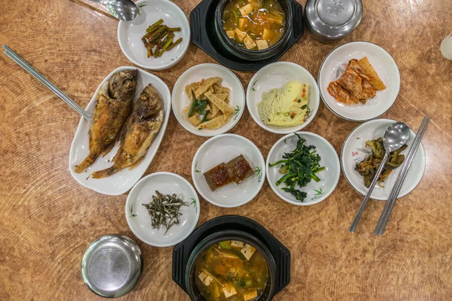 restaurant meal near bulguksa temple