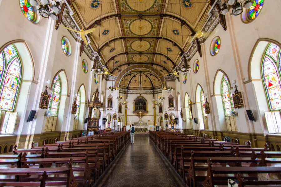 interior holy rosary church bangkok