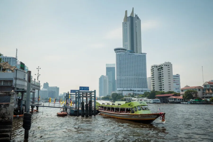 view of chao phraya Rong Kueak Shrine