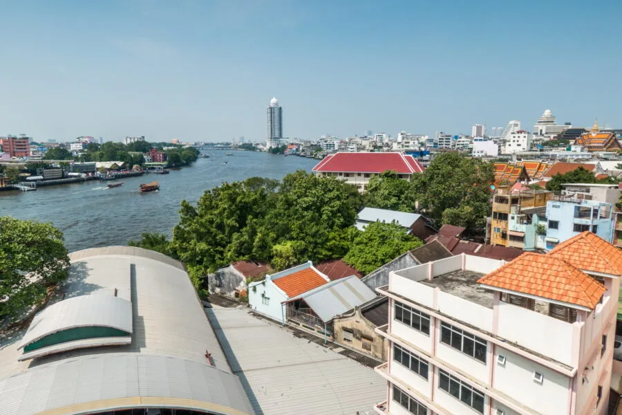 river view and talat noi bangkok