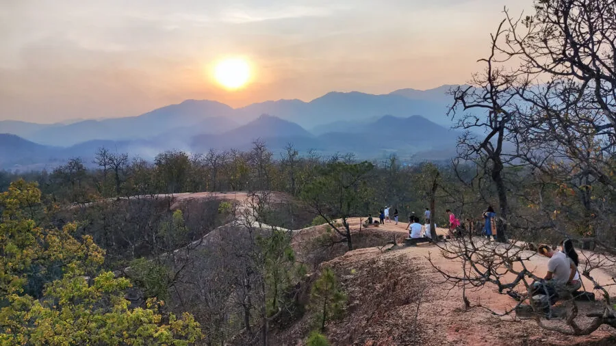 sunset at pai canyon