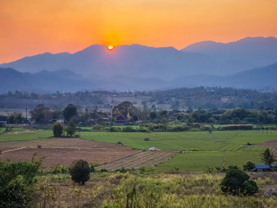 sunset two huts pai