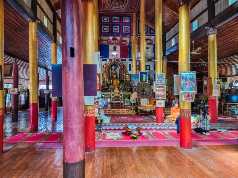 interior wat klang pai thailand
